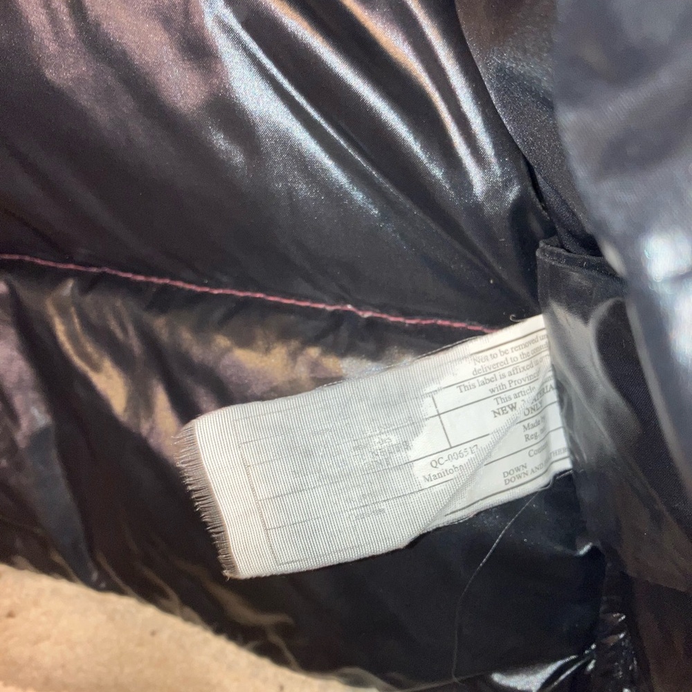 SAM Mackenzie Lamb Shearling Plaid Goose Down Jacket Red Blue Women's XS - Picture 11 of 11